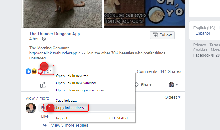 Hinzufügen von Freunden aus Facebook-Reaktionen
