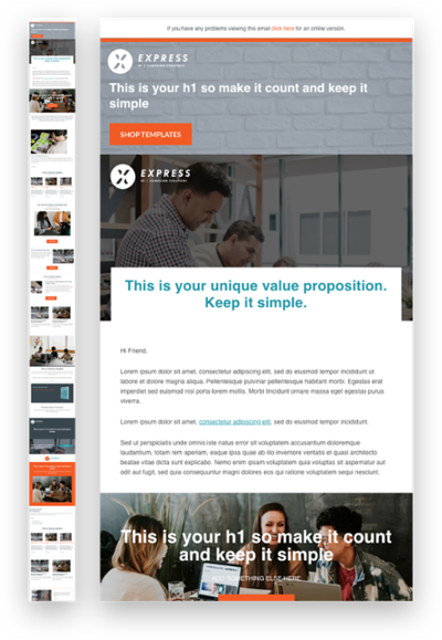 Grafik Template Email Master Semua Industri
