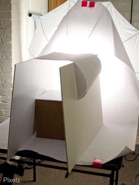 ボックスバックライト製品写真 box backlighting product photography