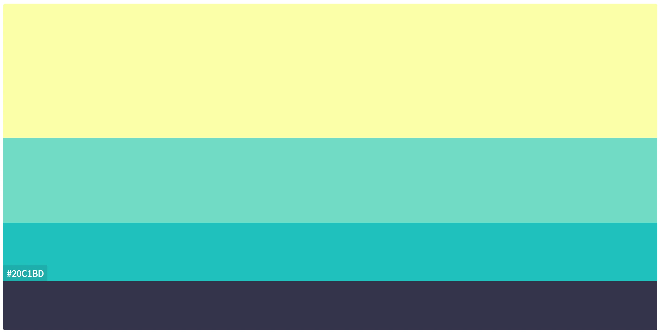 カラーハントのカラーパレットの例