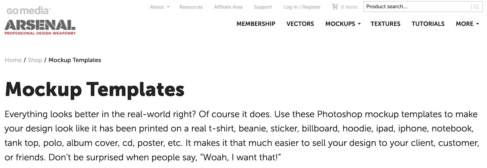 Go Media tişört şablonları