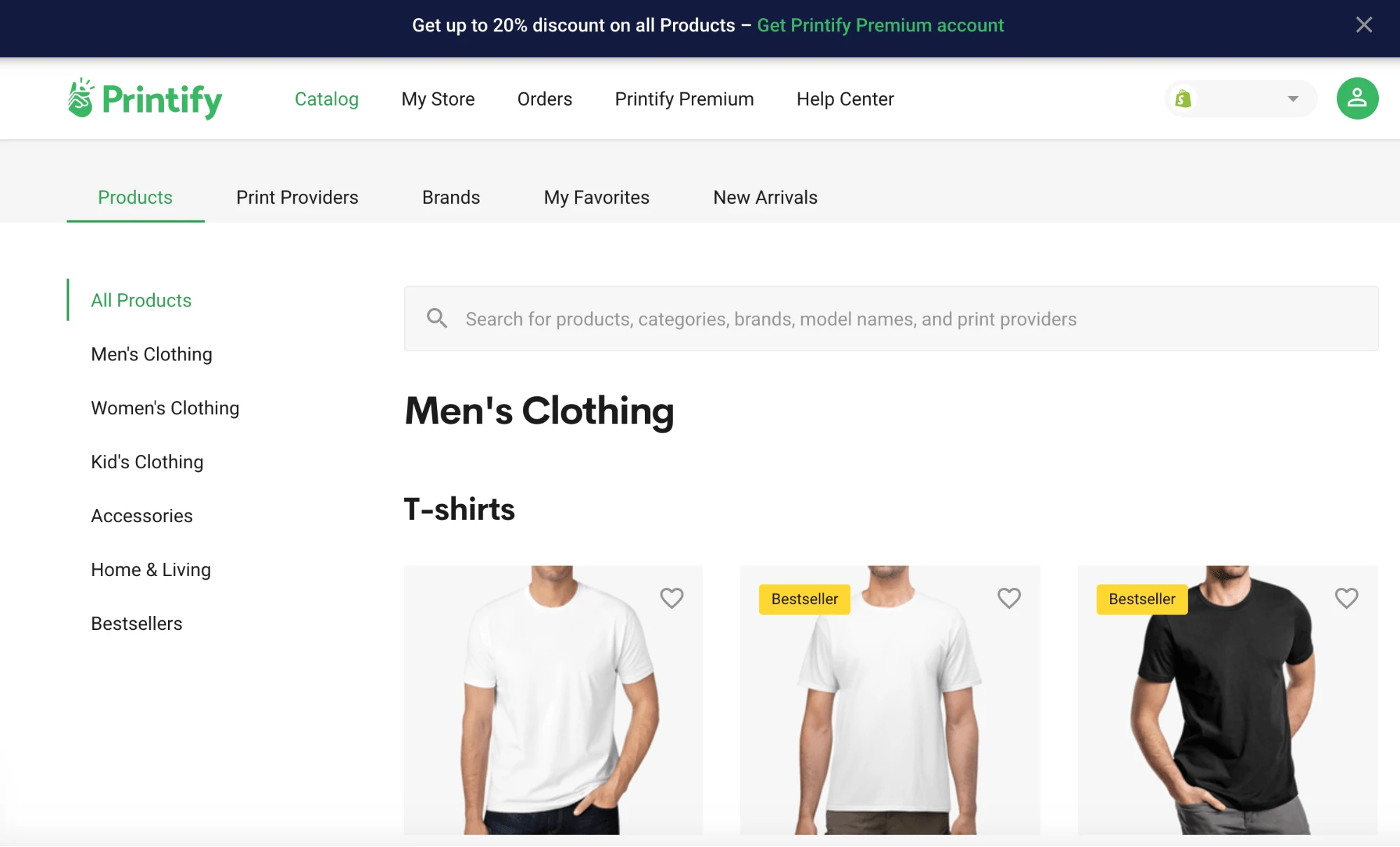 printify 按需打印產品