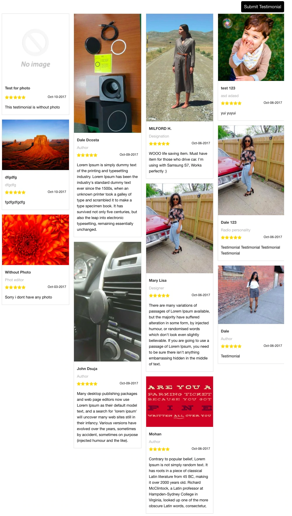 คำรับรองจากลูกค้า แอป shopify