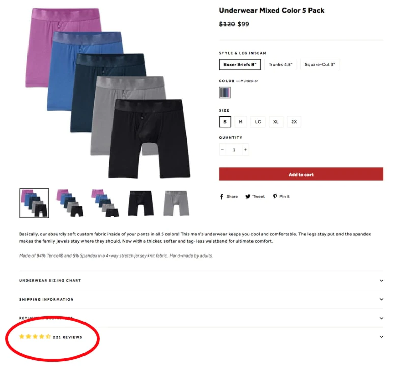 คำรับรองจากลูกค้าในหน้าผลิตภัณฑ์