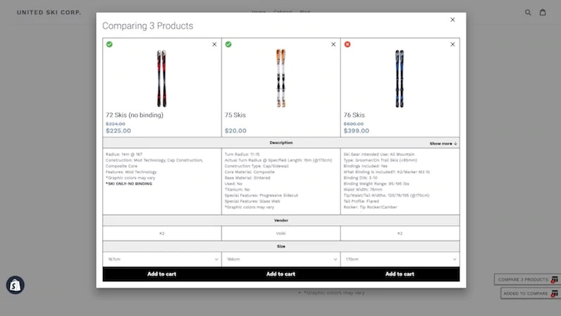 比較してください！