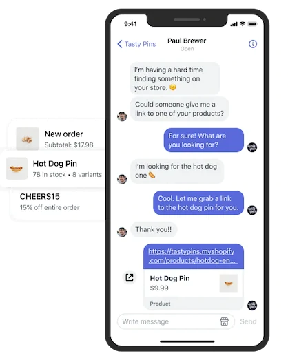 Chat dal vivo per il servizio clienti