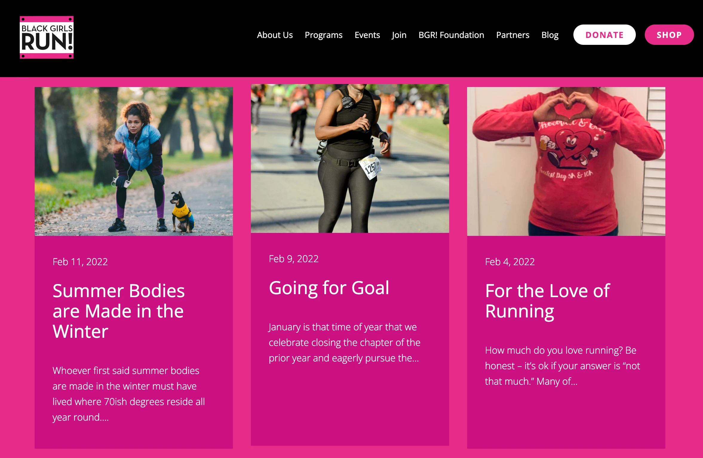 تشغيل الفتيات السود على سبيل المثال بلوق