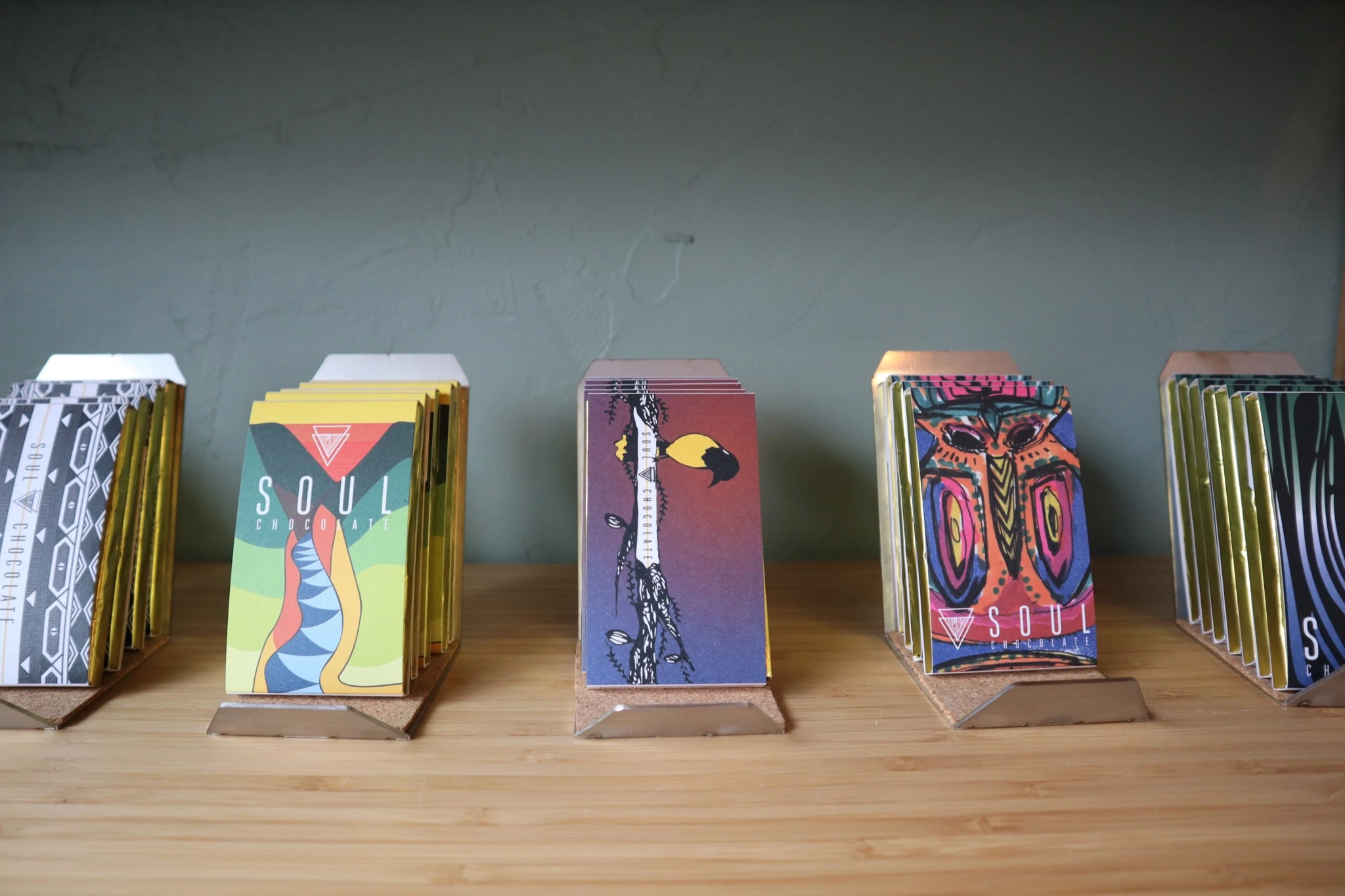 Soul Chocolate'tan fasulyeden bara çikolata seçenekleri.