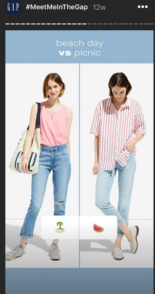 instagram anket çıkartması