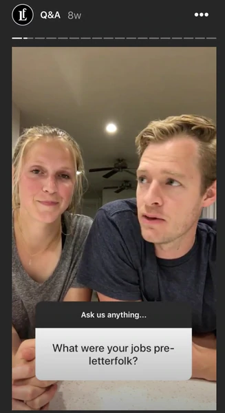 AMA için instagram soru çıkartması