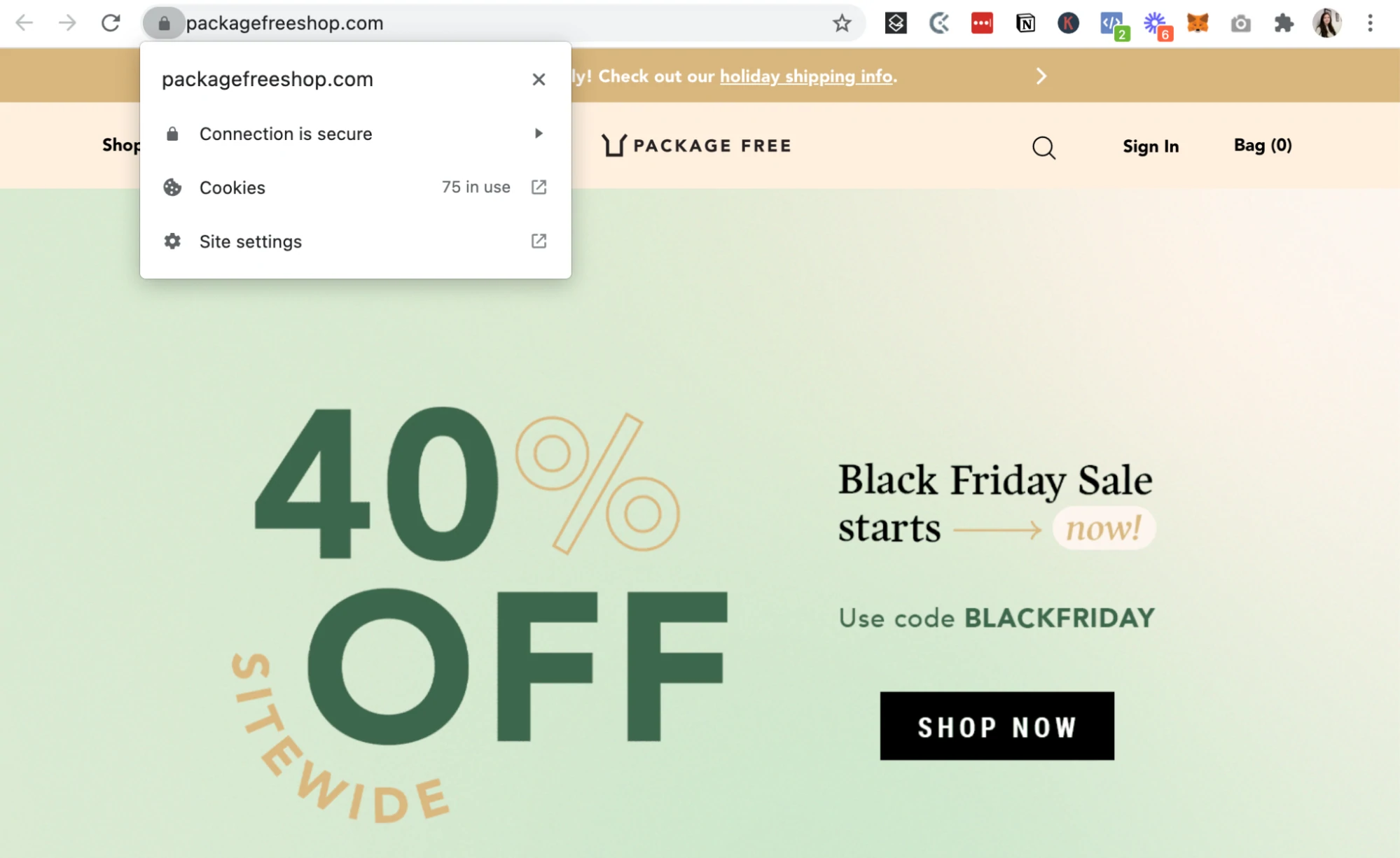 capture d'écran-montrant-package-free-ssl-certificate