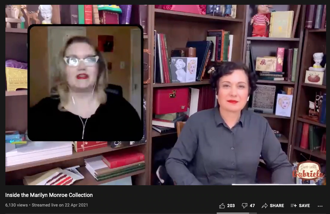 Going live on YouTube Beispiel von Besame Cosmetics, das Live-Interviews und Anleitungsvideos veröffentlicht