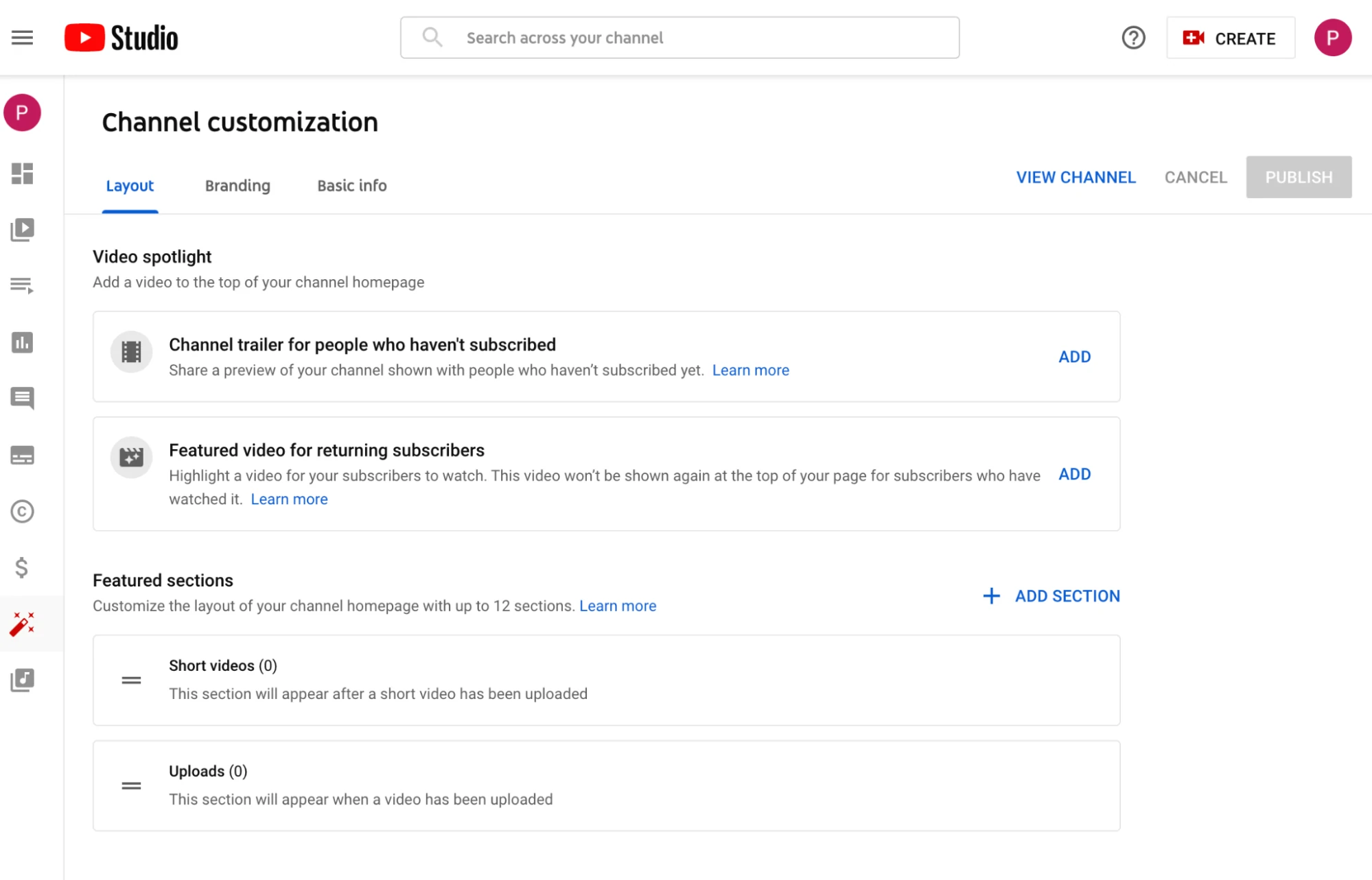 Passen Sie Ihren YouTube-Kanal an und fügen Sie einen Trailer hinzu