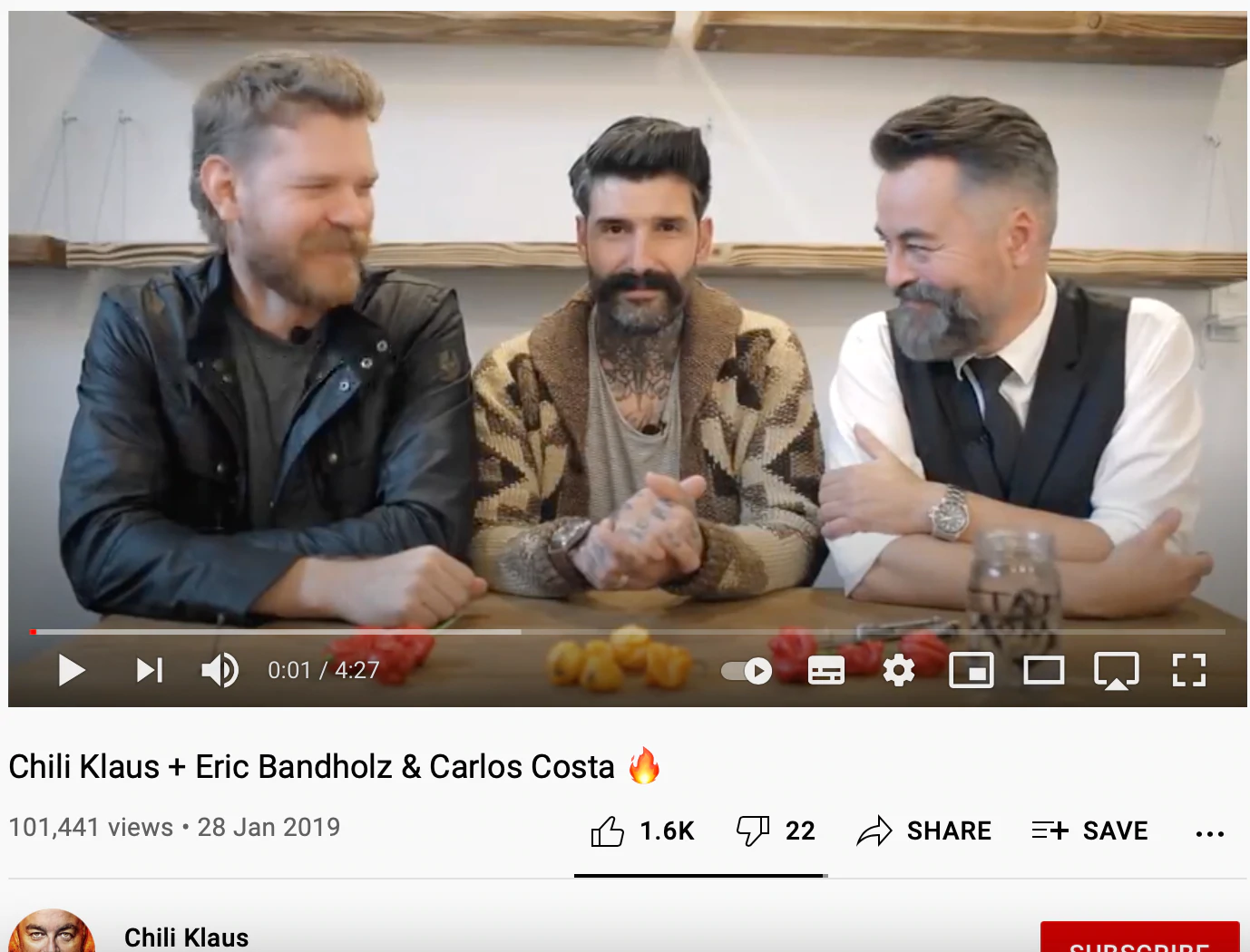 Chili Klaus und Beardbrand Chiliverkostung