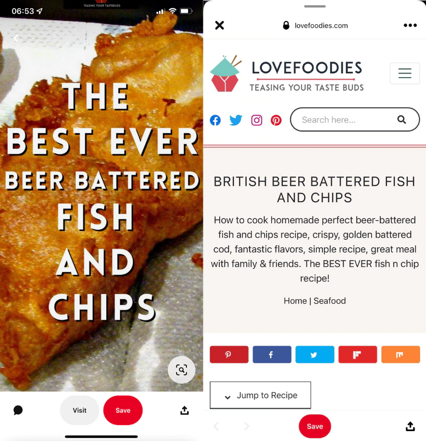 دبوس لنشر المدونة