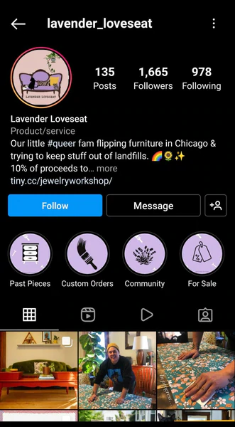 Instagram'da eski şeyleri sat