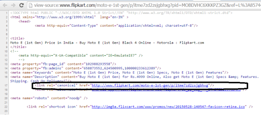 플립카트의 표준 태깅