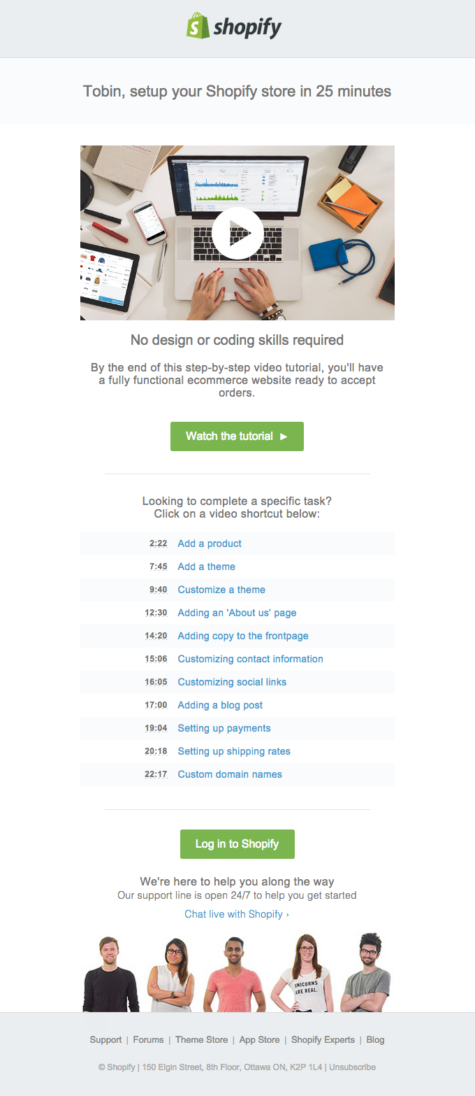 shopify mağazanızı kurun