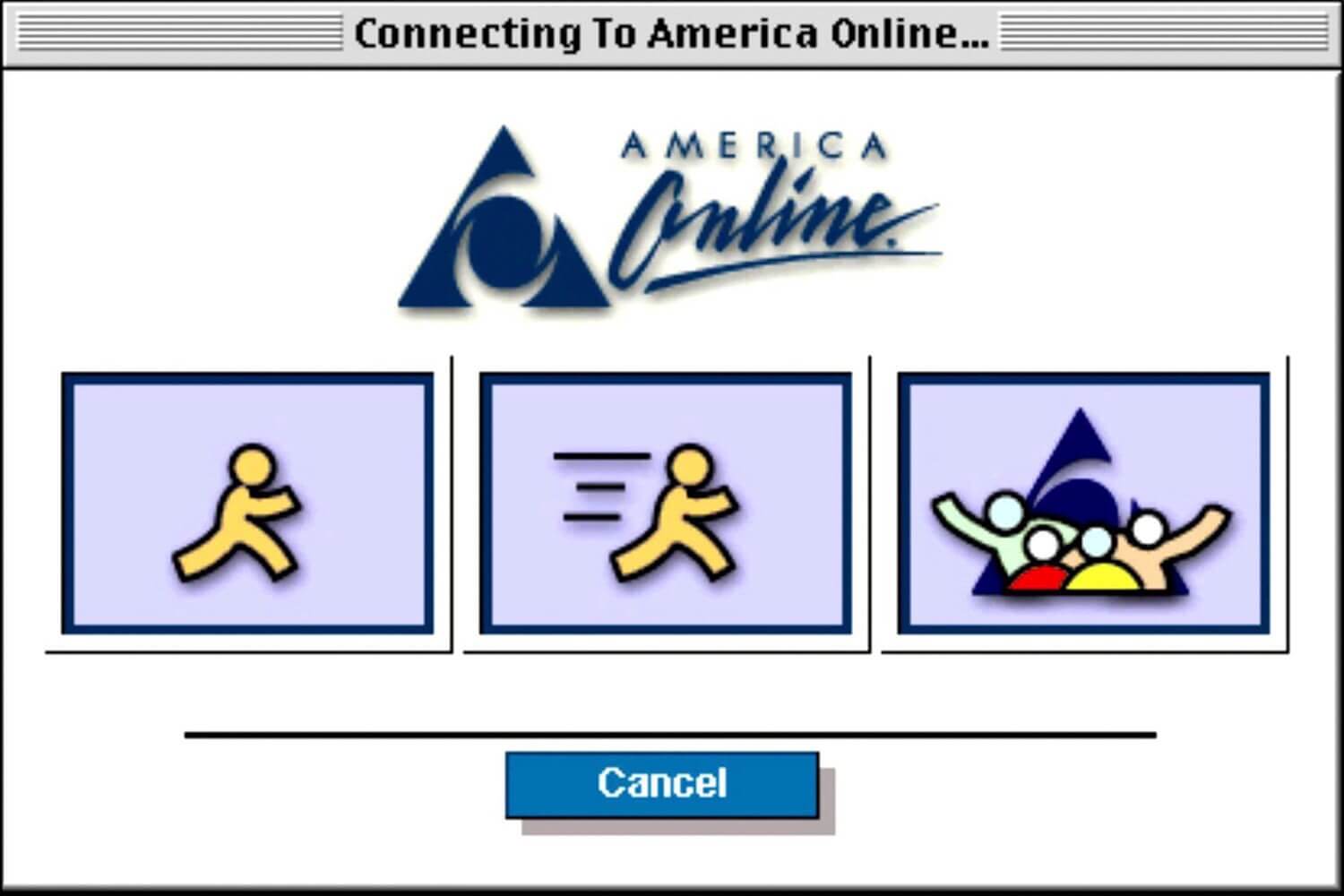 Pantalla de marcado de AOL