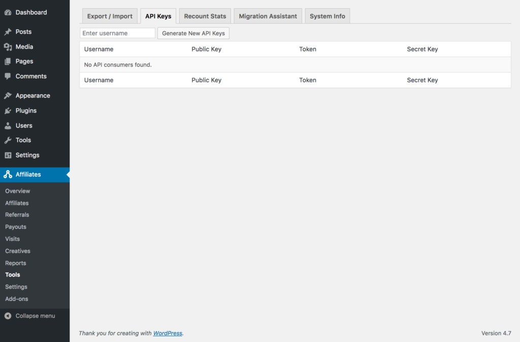 155235-affiliatewp-tools - AffiliateWP API tab in AffiliateWP Tools