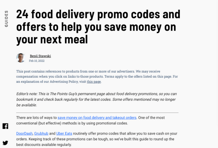 affiliatelinkdisclosurethepointsguy-min - AffiliateWP Affiliate link disclosure: the points guy