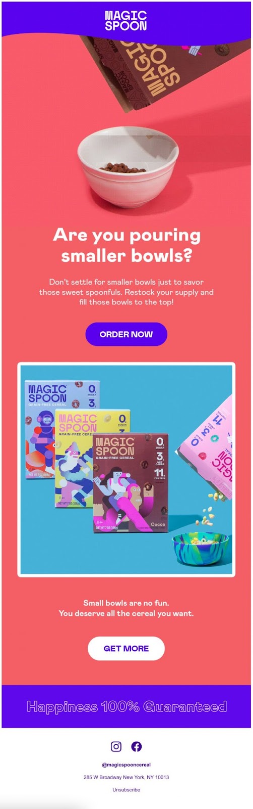 魔术勺电子邮件营销示例