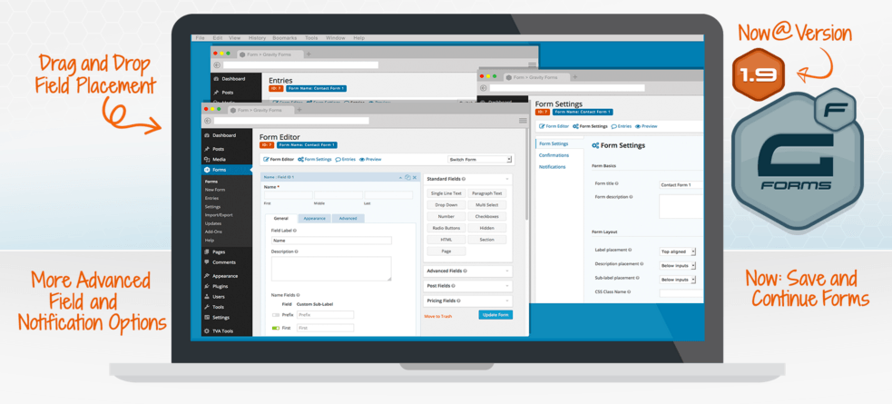 GravityFormsプレミアムプラグイン。