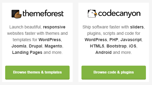 ThemeForest o CodeCanyon