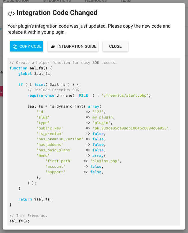 Snippet-Updates für kontextbezogene Integration