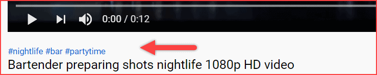 Описание Пример хэштега