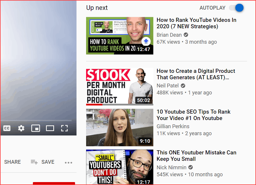 Video di suggerimenti per miniature di YouTube