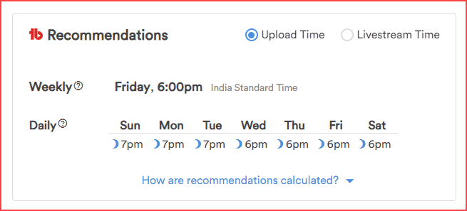 Czas opublikować rekomendację wideo przez TubeBuddy