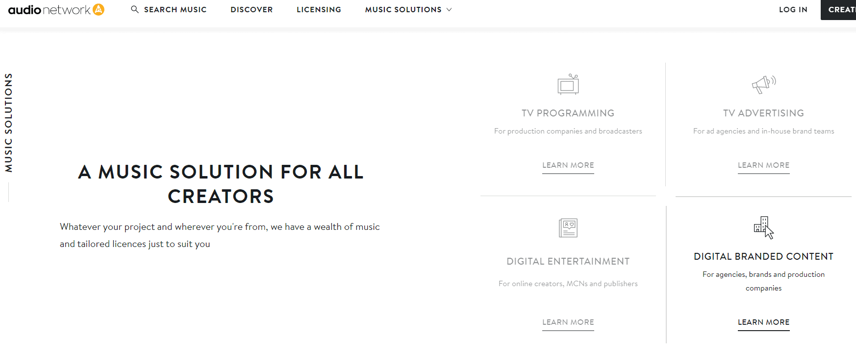 크리에이터를 위한 오디오 네트워크 플랫폼