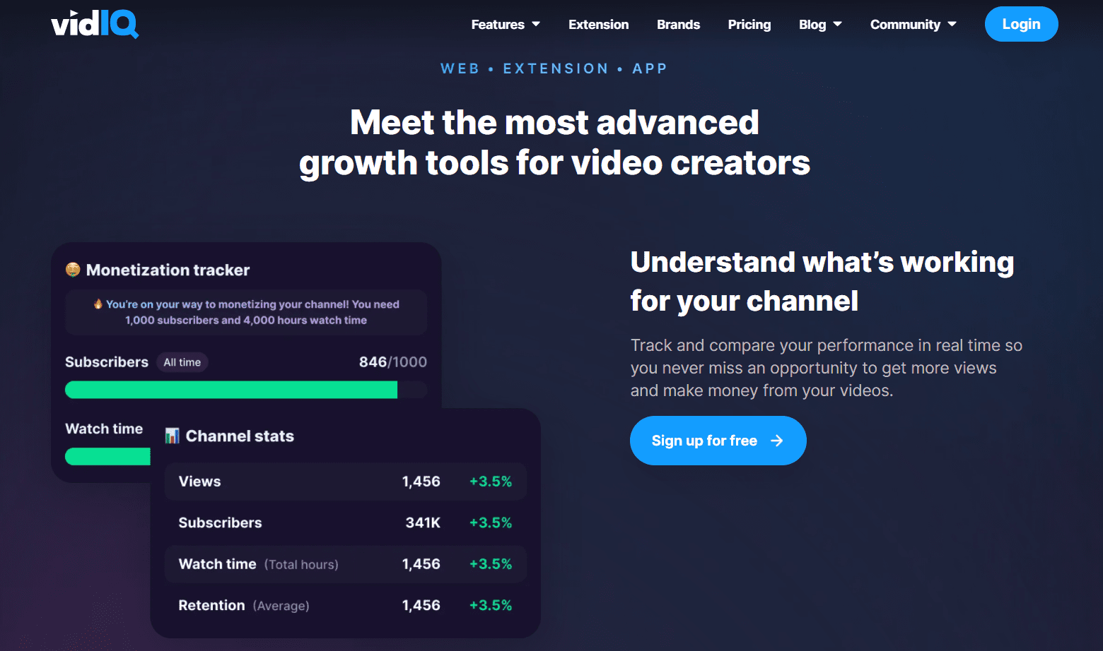 เครื่องมือ VidIQ YouTube SEO