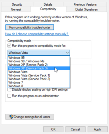 Kompatibilitätsmodus Compatibility Mode