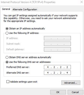 DNS設定の変更 Alter Dns Setting