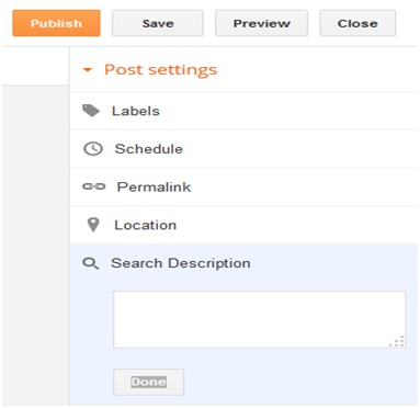 Individual Post Description Tags