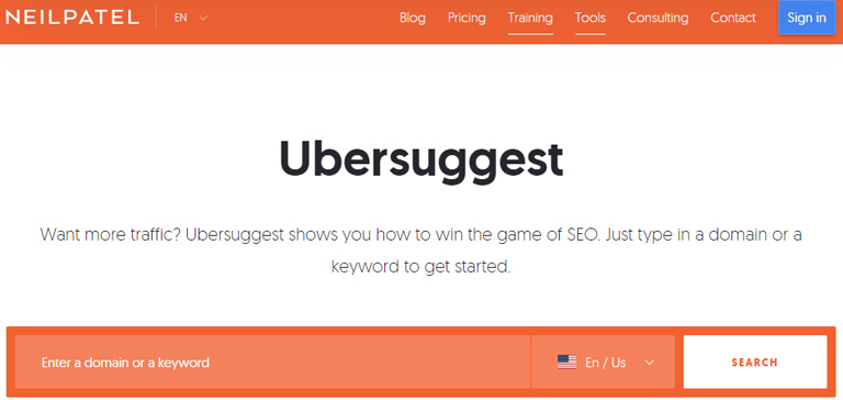 Ubersuggest Ubersuggest