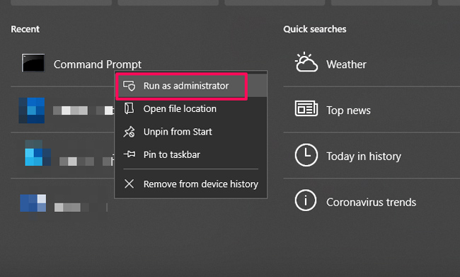 Eingabeaufforderung Command Prompt