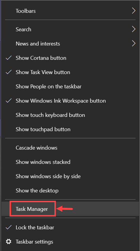 Gestione attività di Windows 10 Windows 10 Task Manager