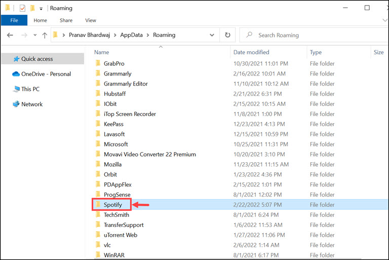 Cartella Spotify Spotify Folder