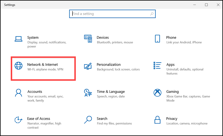Network &Amp; Internet Settings