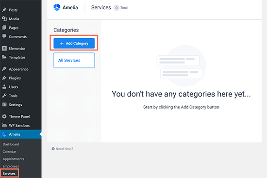 Crie seu primeiro serviço