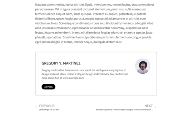 elementor pro作者框