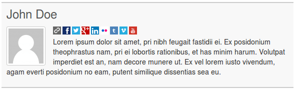 作者生物框WordPress插件