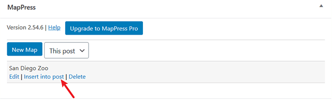 insérer dans le message