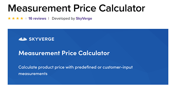 kalkulator harga pengukuran