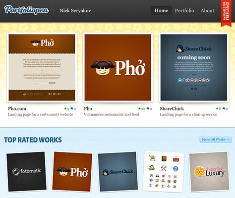 contoh portofoliopen