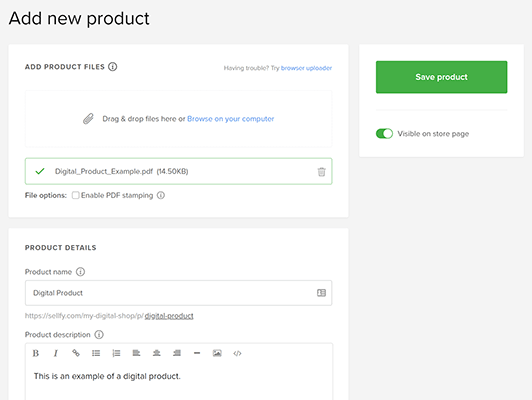 sesuaikan produk digital pertama