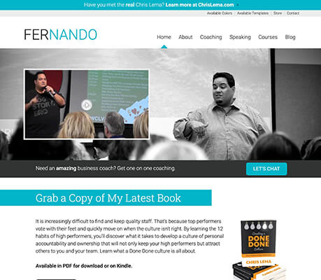 Prezentacja motywu WordPress Fernando